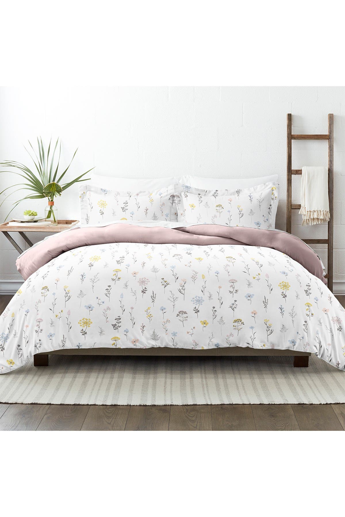 Details about / ienjoy Home Dobby 4 Piece Home Collection Premium Embossed Stripe Design Bed She